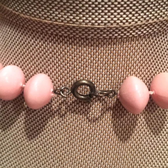 Vintage Blush Bead Necklace - Picture 3 of 3
